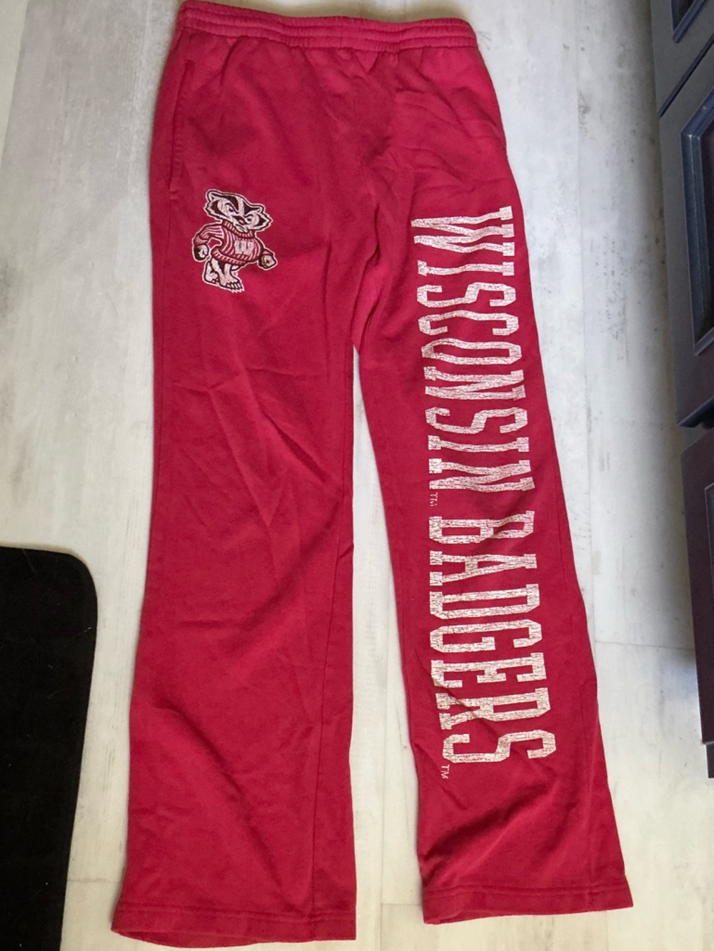 Colosseum Athletics Wisconsin Badgers Red Sweatpants Joggers Pants Size S